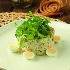 Оливье с куриным филе